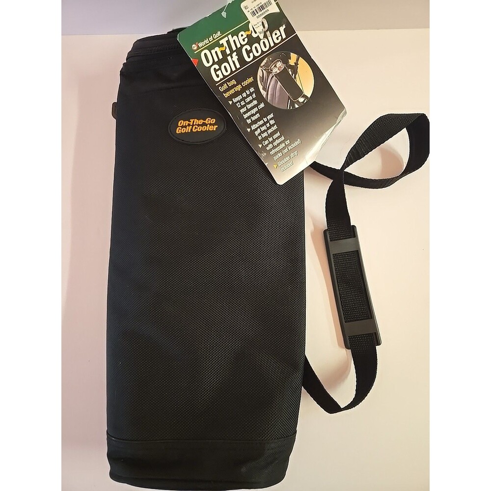 NEW Jef World of Golf On-The-Go Can Cooler (Holds 6 Cans) - Black
